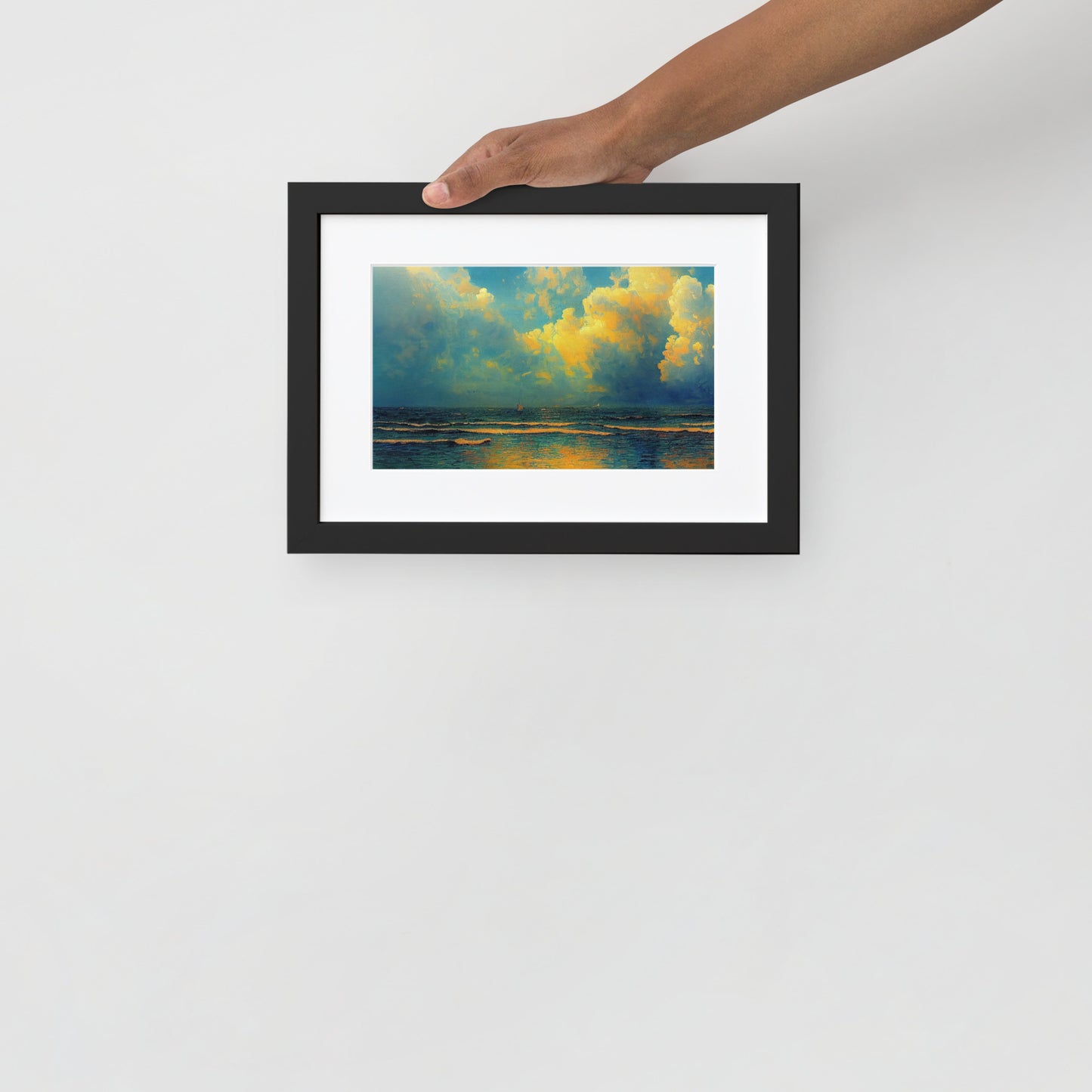 Matte Paper Framed Poster With Mat