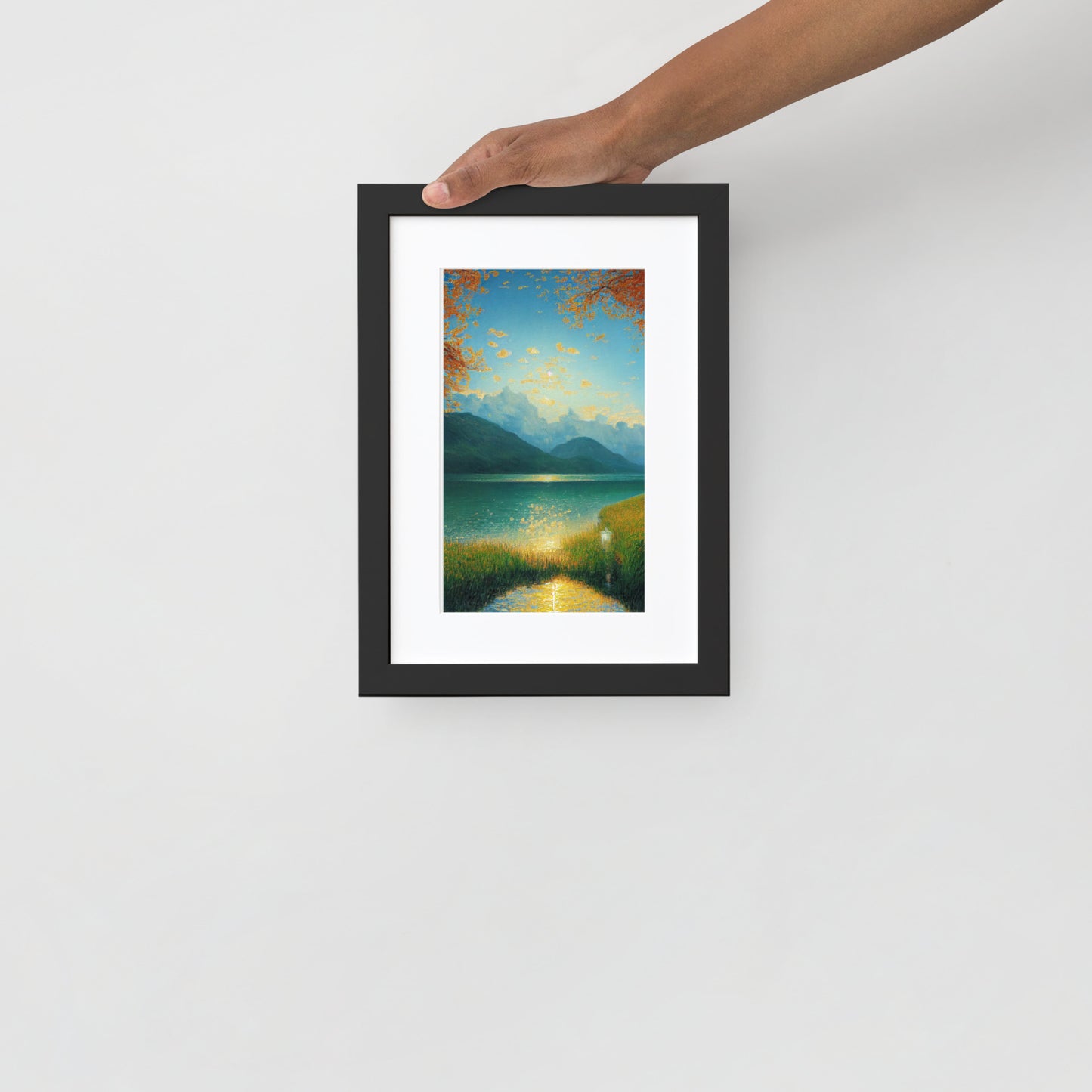 Matte Paper Framed Poster With Mat