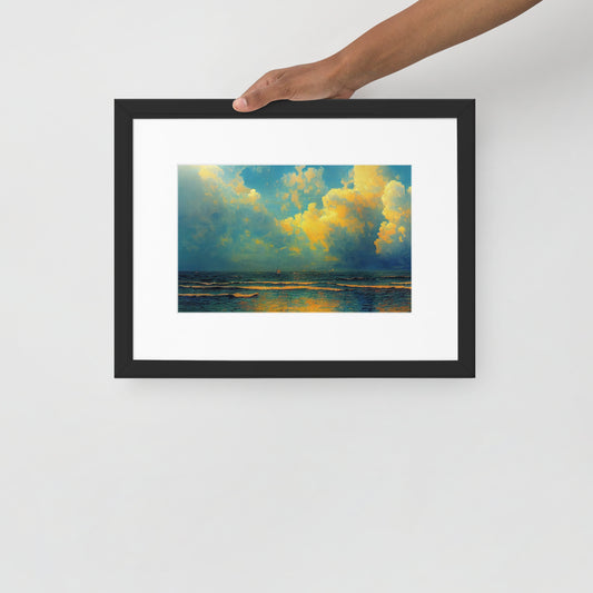 Matte Paper Framed Poster With Mat