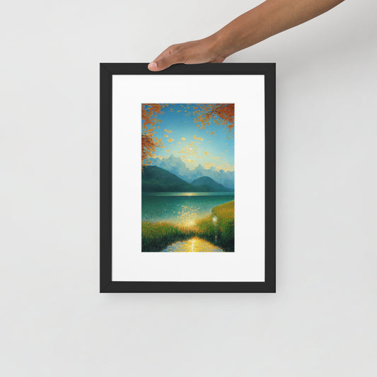 Matte Paper Framed Poster With Mat