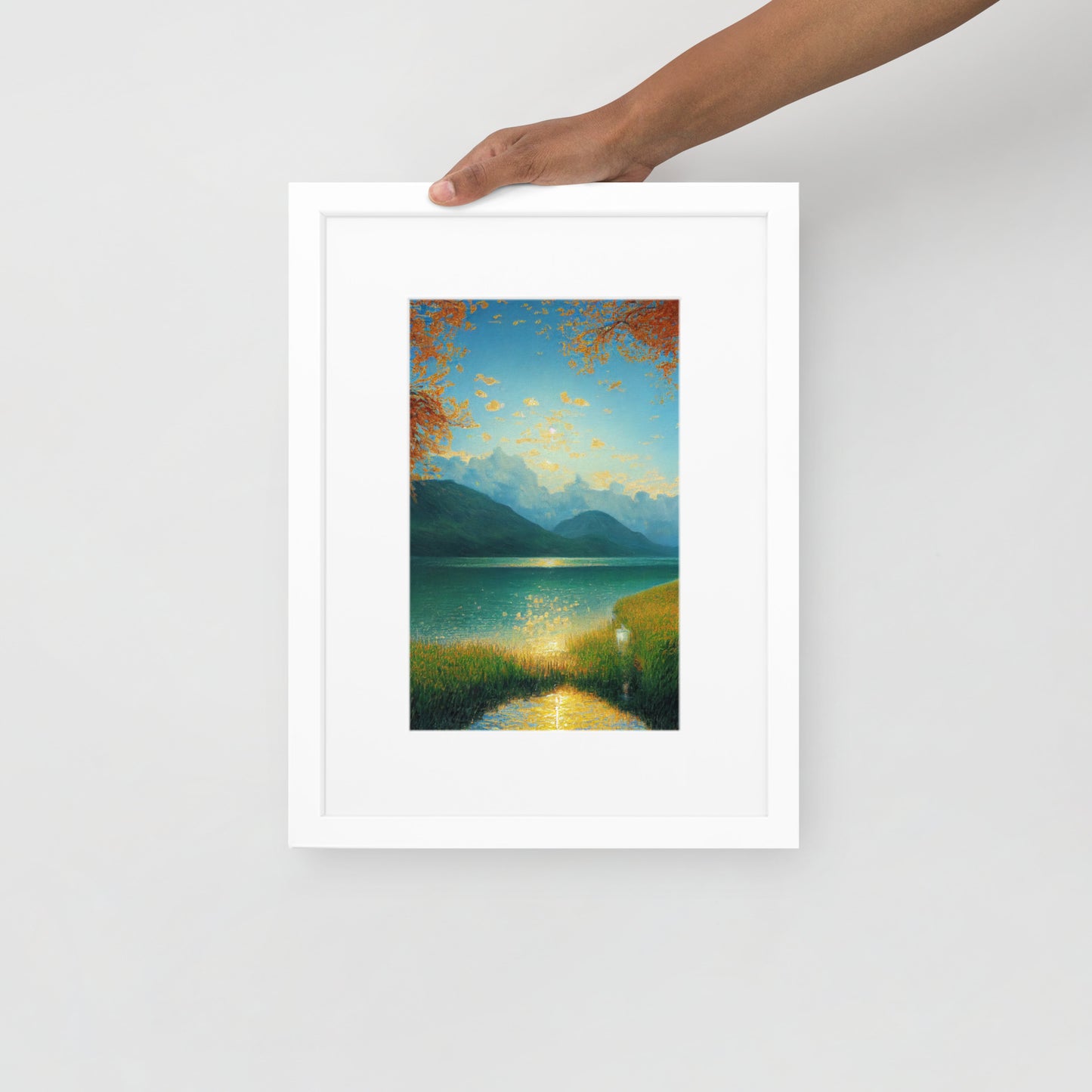 Matte Paper Framed Poster With Mat